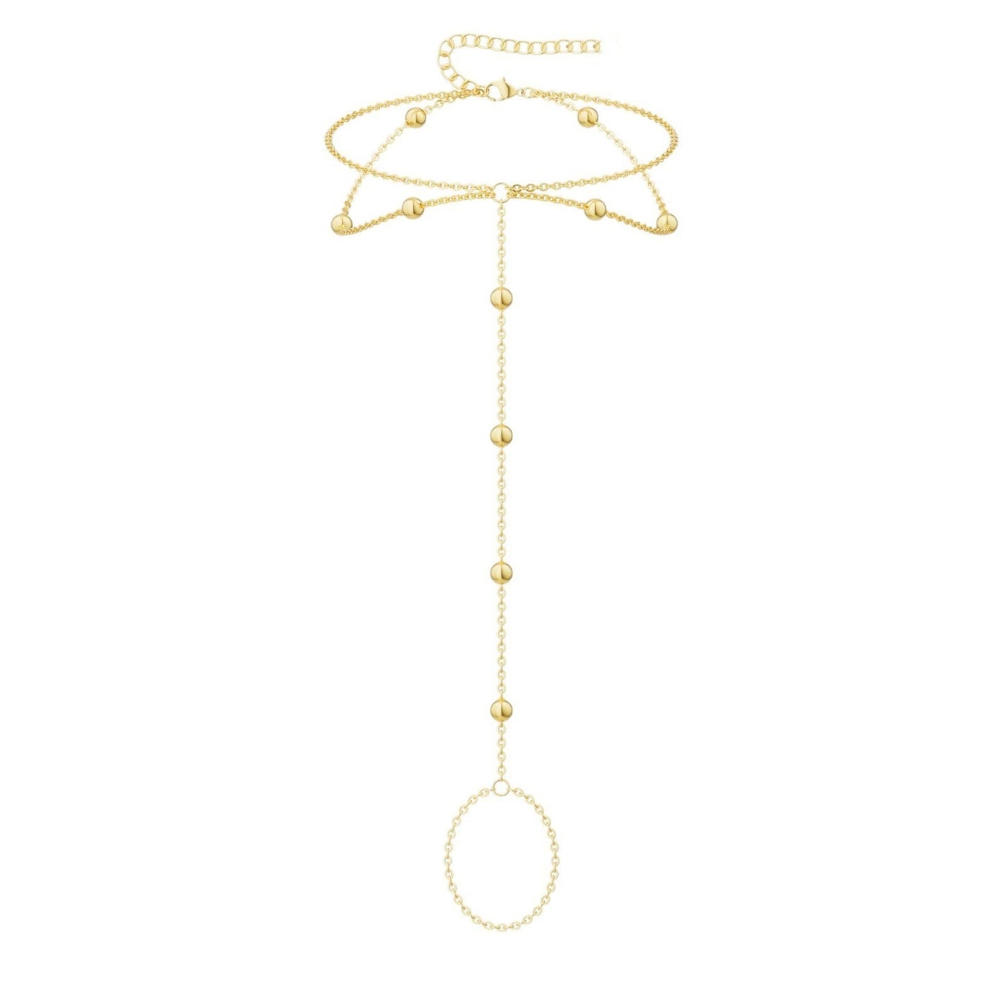 Womens Versatile Personality-filled Ball Bead Anklet